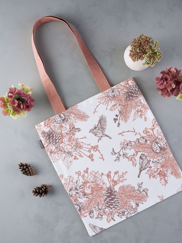 Victoria Eggs Deep Brown and Russet Autumn Garden Canvas & Cosmetics 100% Cotton Bag - Image 1 of 4