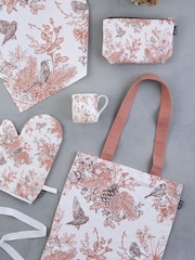 Victoria Eggs Deep Brown and Russet Autumn Garden Canvas & Cosmetics 100% Cotton Bag - Image 4 of 4