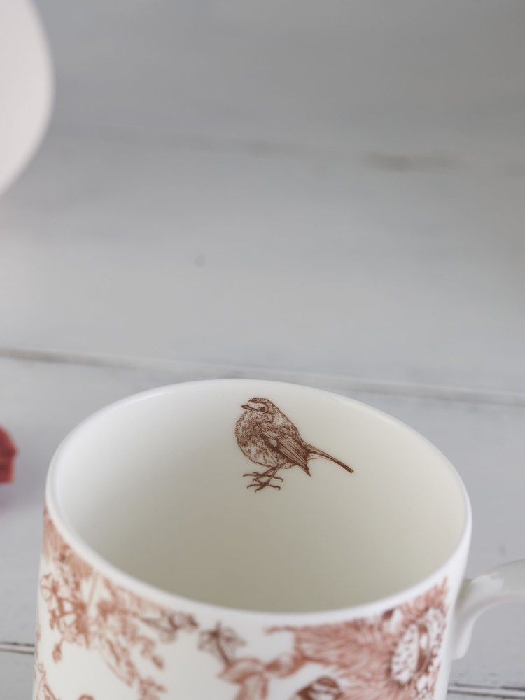 Victoria Eggs Deep Brown and Russet Autumn Garden Mugs 2 Pack - Image 2 of 2