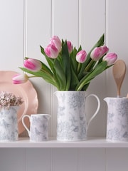 Victoria Eggs Vintage Blue Wildlife in Spring 1/2 Pint Jug - Image 1 of 1