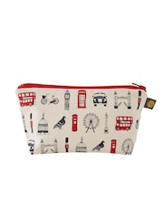 Victoria Eggs Red and Charcoal London Icons Cosmetic Bag A5 100% Cotton Notebooks 2 Pack - Image 3 of 3