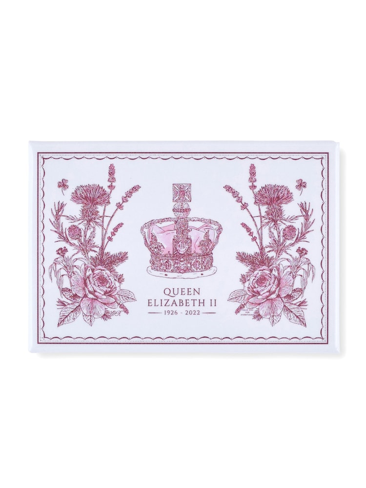 Victoria Eggs Pink/ Green/ Red The Queen's Commemorative Royal Family British 100% Cotton Tea Towels - Image 2 of 4
