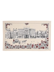 Victoria Eggs Pink/ Green/ Red The Queen's Commemorative Royal Family British 100% Cotton Tea Towels - Image 3 of 4