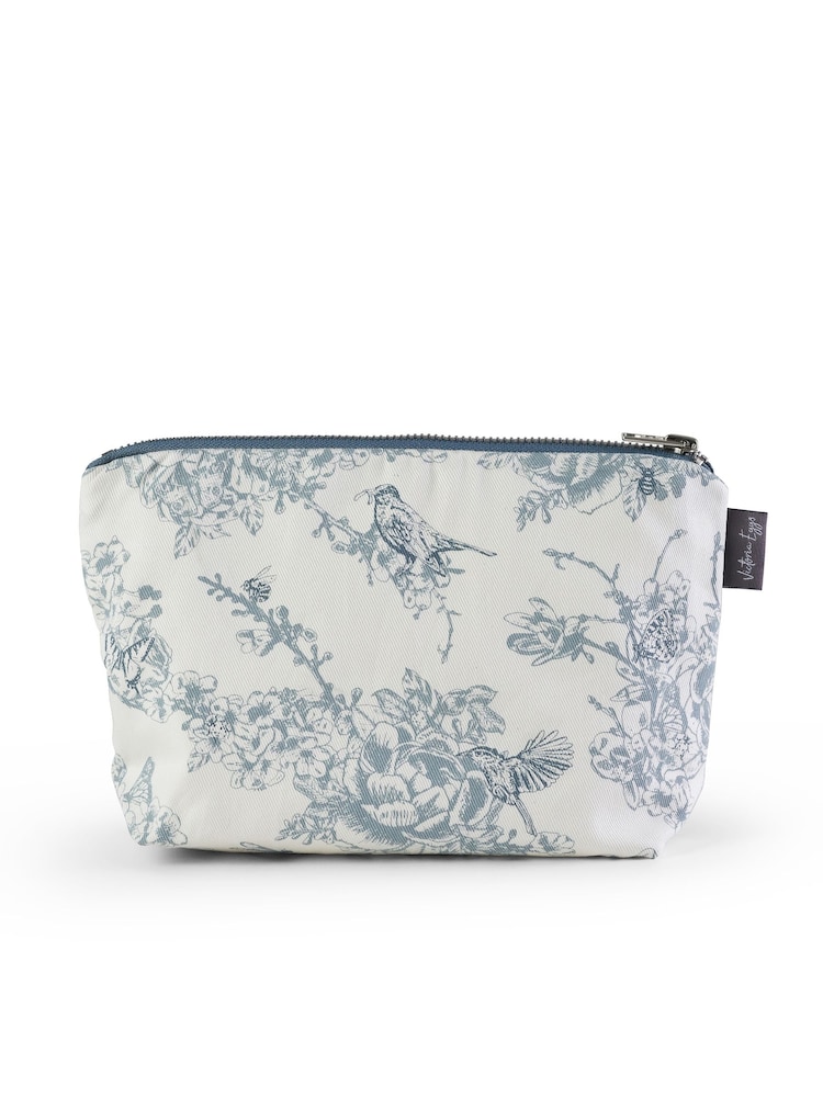 Victoria Eggs Blue Wildlife in Spring Canvas Bag & Cosmetic 100% Cotton Bag - Image 1 of 3