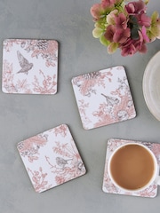 Victoria Eggs Deep brown and russet Autumn Garden 2 Set of 4 Coasters - Image 1 of 1