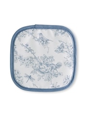 Victoria Eggs Blue Wildlife in Spring Pot 100% Cotton Grab & Tea Towel - Image 4 of 4