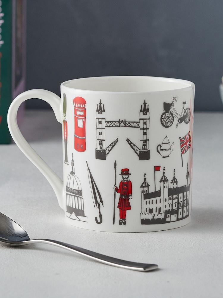 Victoria Eggs Red and Charcoal Big Smoke Mugs 2 Pack - Image 1 of 1