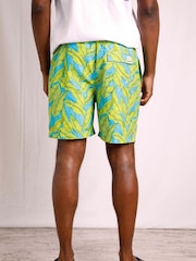 Weird Fish Dark Blue Belukha Printed Swim Shorts - Image 2 of 8
