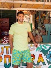 Weird Fish Dark Blue Belukha Printed Swim Shorts - Image 4 of 8