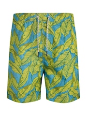 Weird Fish Dark Blue Belukha Printed Swim Shorts - Image 7 of 8