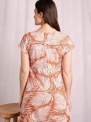 Weird Fish Orange Orlando Linen Pocket Dress - Image 3 of 6