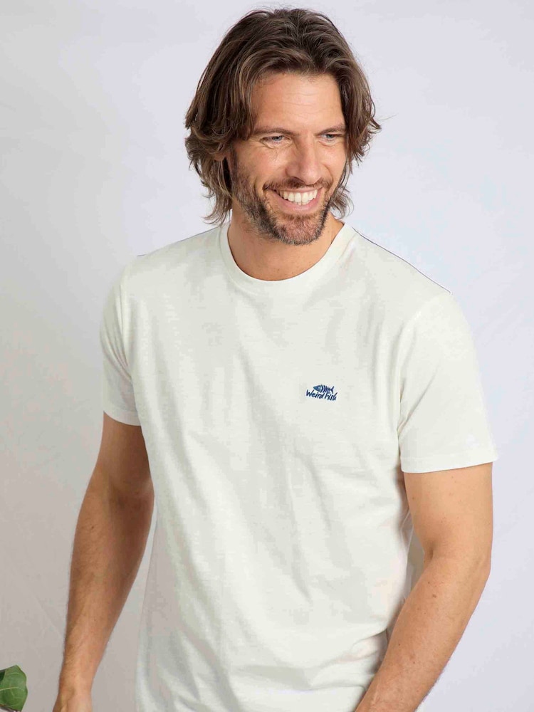 Weird Fish White Fished Branded 100% Cotton T-Shirt - Image 2 of 6 Weird Fish White Fished Branded 100% Cotton T-Shirt - Image 2 of 6
