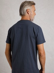 Темно-синий - Weird Fish Fished Branded 100% Cotton T-Shirt - Image 2 of 7