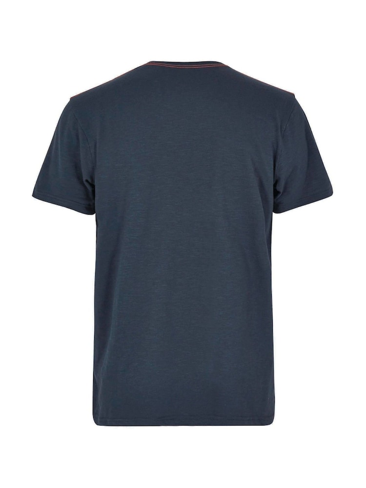 Темно-синий - Weird Fish Fished Branded 100% Cotton T-Shirt - Image 7 of 7