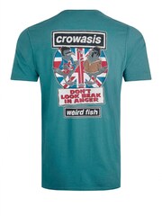 Weird Fish Blue 100% Cotton Crowasis Artist T-Shirt - Image 6 of 6