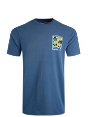 Weird Fish Blue 100% Cotton Booze Brothers Heritage Wash Artist T-Shirt - Image 5 of 6
