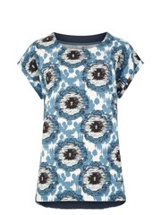 Weird Fish Blue Paw Paw Organic Printed Jersey T-Shirt - Image 5 of 6