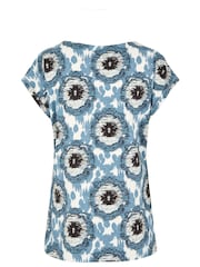 Weird Fish Blue Paw Paw Organic Printed Jersey T-Shirt - Image 6 of 6