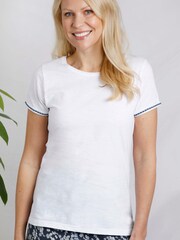Weird Fish White Teya Organic Outfitter Cotton T-Shirt - Image 1 of 6