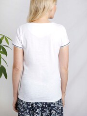 Weird Fish White Teya Organic Outfitter Cotton T-Shirt - Image 2 of 6