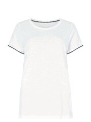 Weird Fish White Teya Organic Outfitter Cotton T-Shirt - Image 5 of 6
