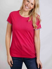 Weird Fish Pink Teya Organic Outfitter Cotton T-Shirt - Image 4 of 8