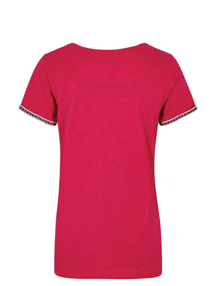 Weird Fish Pink Teya Organic Outfitter Cotton T-Shirt - Image 8 of 8