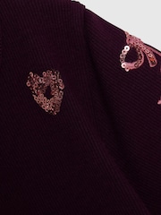 River Island Red Sequin Embroidered Baby T-Shirt - Image 4 of 4
