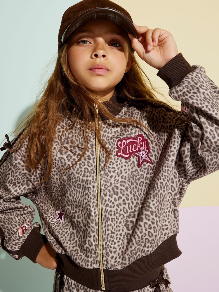 River Island Leopard Bomber Jacket - Imagen 2 de 2