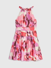 River Island Pink Halter Satin Dress - Image 2 of 4