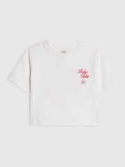 River Island White Beach Vibes T-Shirt - Image 1 of 4