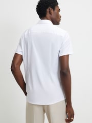 River Island White Short Sleeve Muscle Stretch Shirt - Image 2 of 4