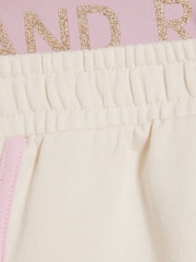 River Island Cream Logo Waistband Tank & Short Set - Image 3 of 4