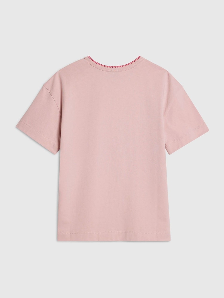 River Island Pink Sun Boyfriend T-Shirt - Image 2 of 4