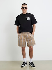 River Island Black Oversized Bullseye Dartbord T-Shirt - Image 4 of 4