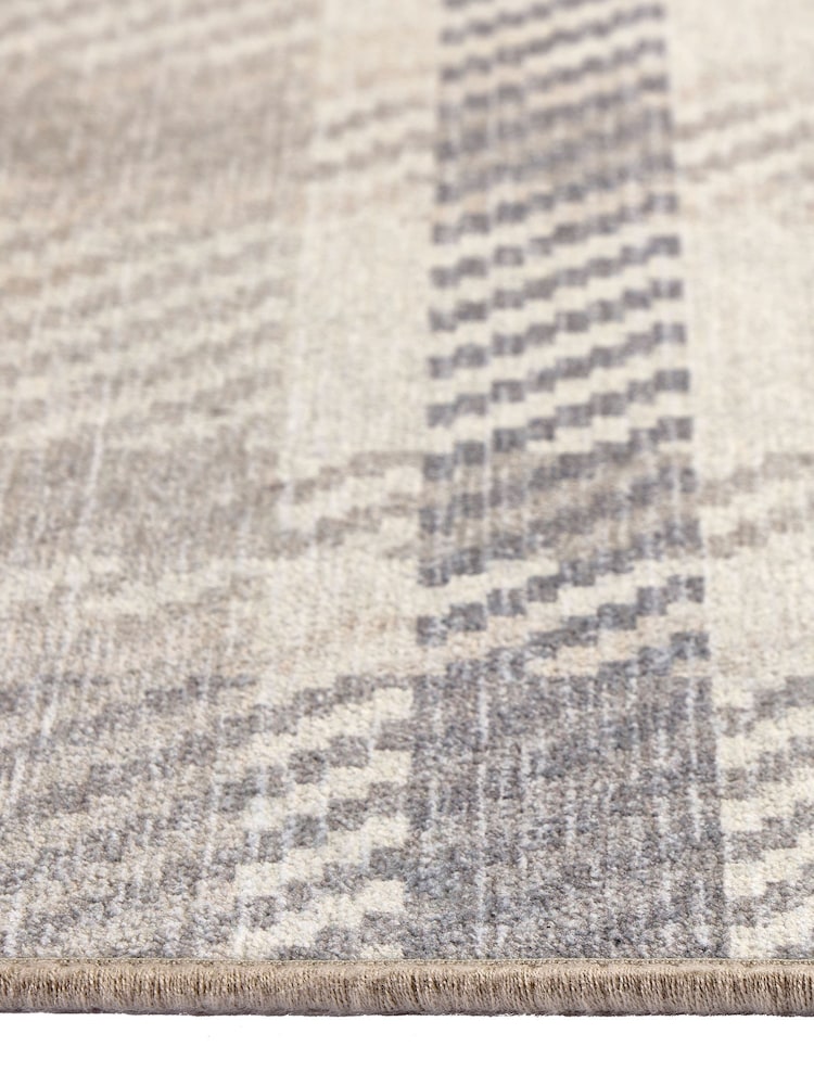 دواسة مدخل بلون محايد Isla Plaid من Hug Rug - صورة 3 من 3