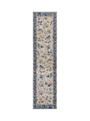 Hug Rug Natural and Blue Lady Rose Runner - Image 2 of 3