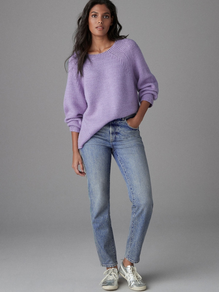 Mid Blue Mom Comfort Stretch Jeans - Image 1 of 7