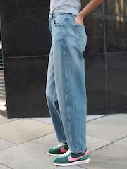 Mittelblau - Authentische Jeans mit Barrel-Hosenbein - Image 3 of 7
