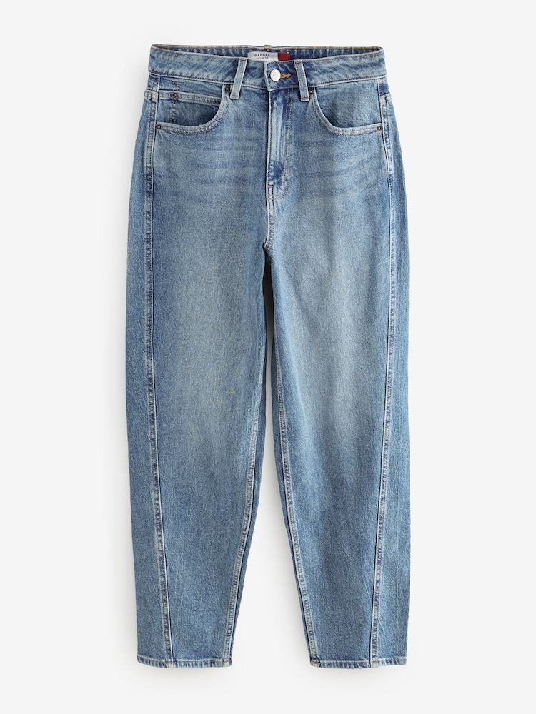 Mittelblau - Authentische Jeans mit Barrel-Hosenbein - Image 5 of 7