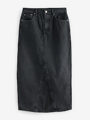 Noir - Maxi Denim 100% Jupe en coton - Image 5 de 7