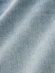 Mid Blue Hourglass Baggy 100% Cotton Wide Leg Jeans - Image 13 of 13