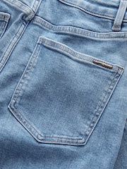 Normaal blauw - Jeans met zandloperpasvorm en wijde pijpen - Image 9 of 9