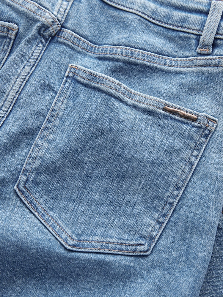 Normaal blauw - Jeans met zandloperpasvorm en wijde pijpen - Image 9 of 9