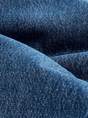 Bleu moyen - Jupes mi-longues 100% coton à poche ceinturée - Image 8 of 8