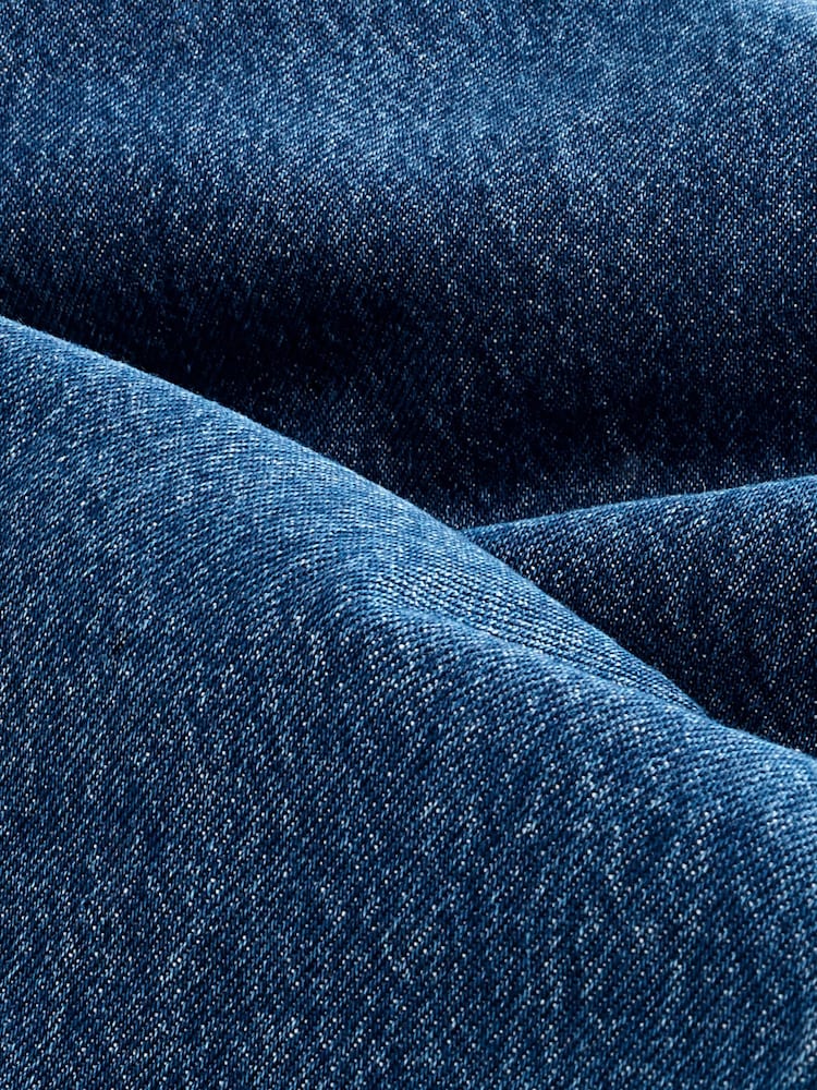 Bleu moyen - Jupes mi-longues 100% coton à poche ceinturée - Image 8 of 8