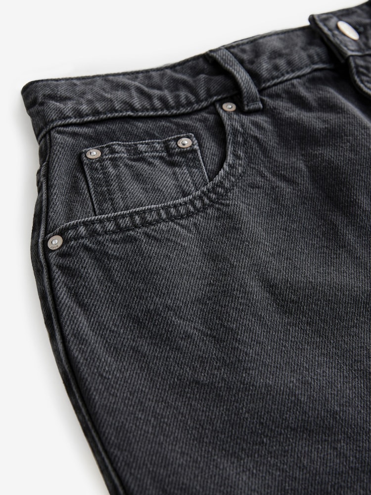 Noir - Jupes Hourglass Maxi Back en Denim 100fendu % coton - Image 7 of 8