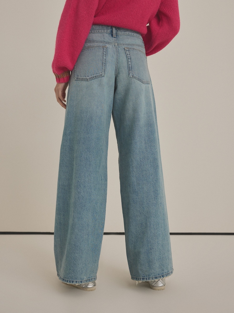 Bleach Superwide Leg 100% Cotton Jeans - Image 3 of 3