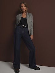 Rinse Patch Pocket Wide Leg Jeans - Image 1 of 6