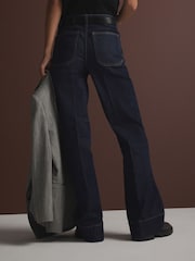 Rinse Patch Pocket Wide Leg Jeans - Image 3 of 6